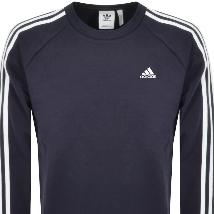 adidas 3 Stripes Sweatshirt Navy Mainline Menswear